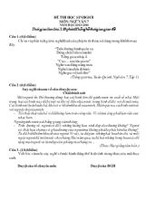 Đề thi học sinh giỏi môn Ngữ văn 7 năm học 2013 - 2014